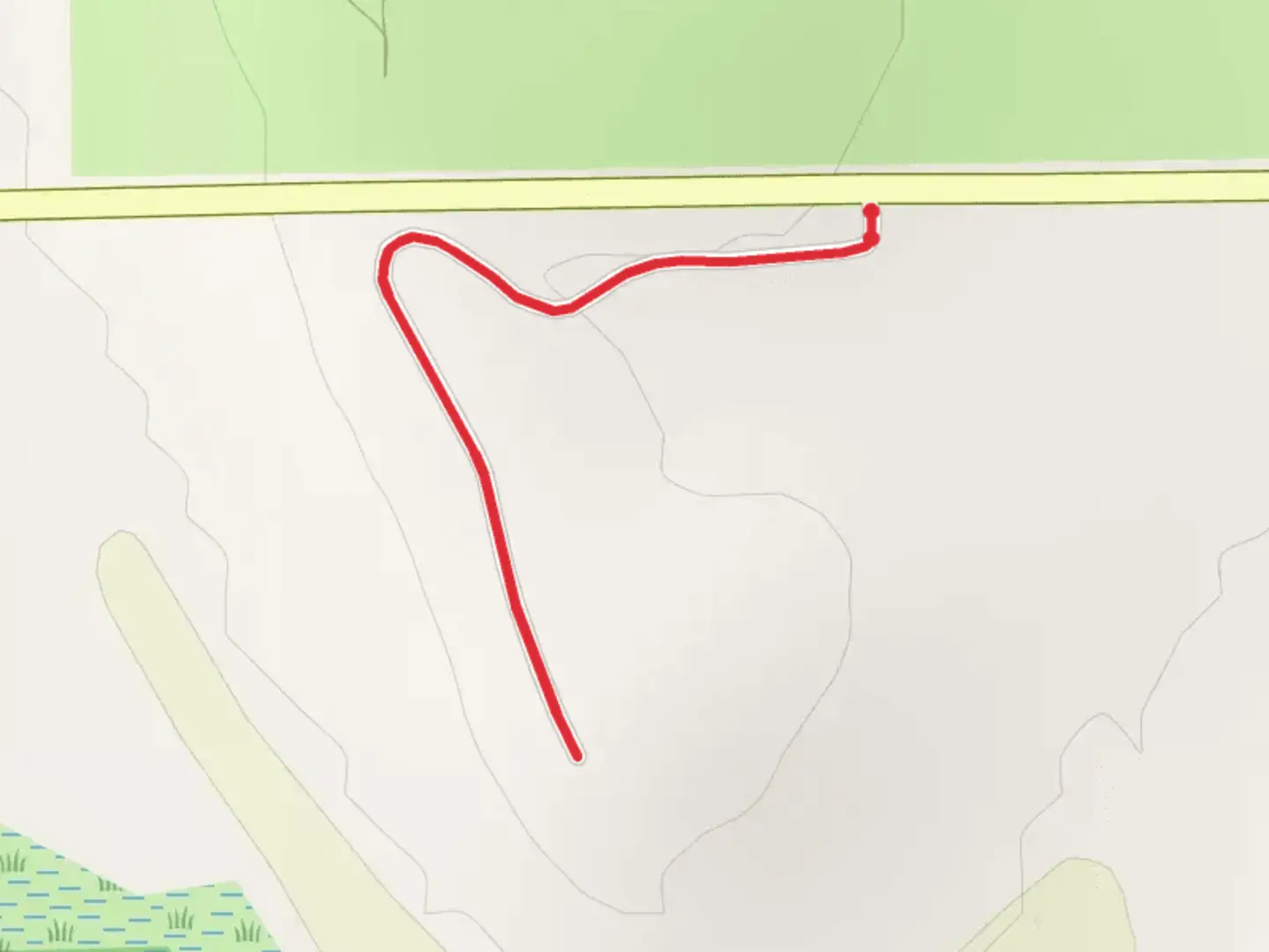 An image depicting the trail Jamestown Wildlife Area and its surrounding area.