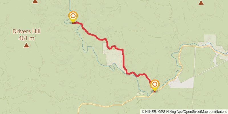 Bibbulmun Track stage 14 Map