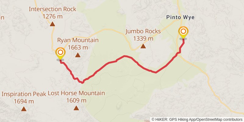 California Riding and Hiking Trail stage 2 Map