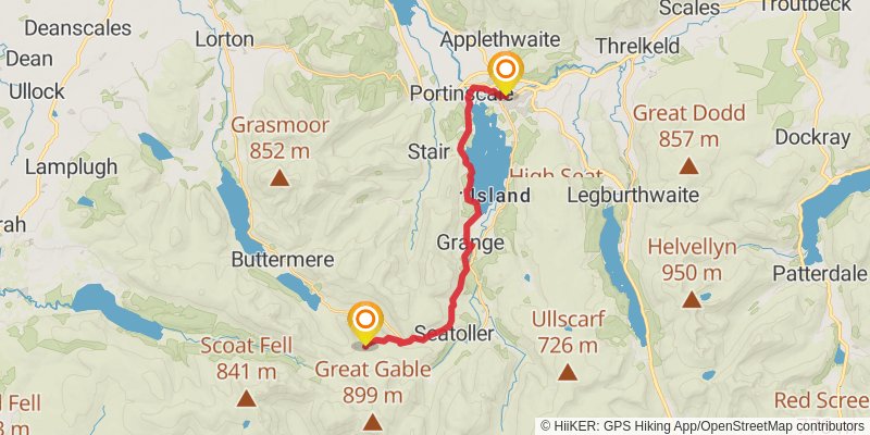 Lakeland Loop from Ambleside stage 5 Map
