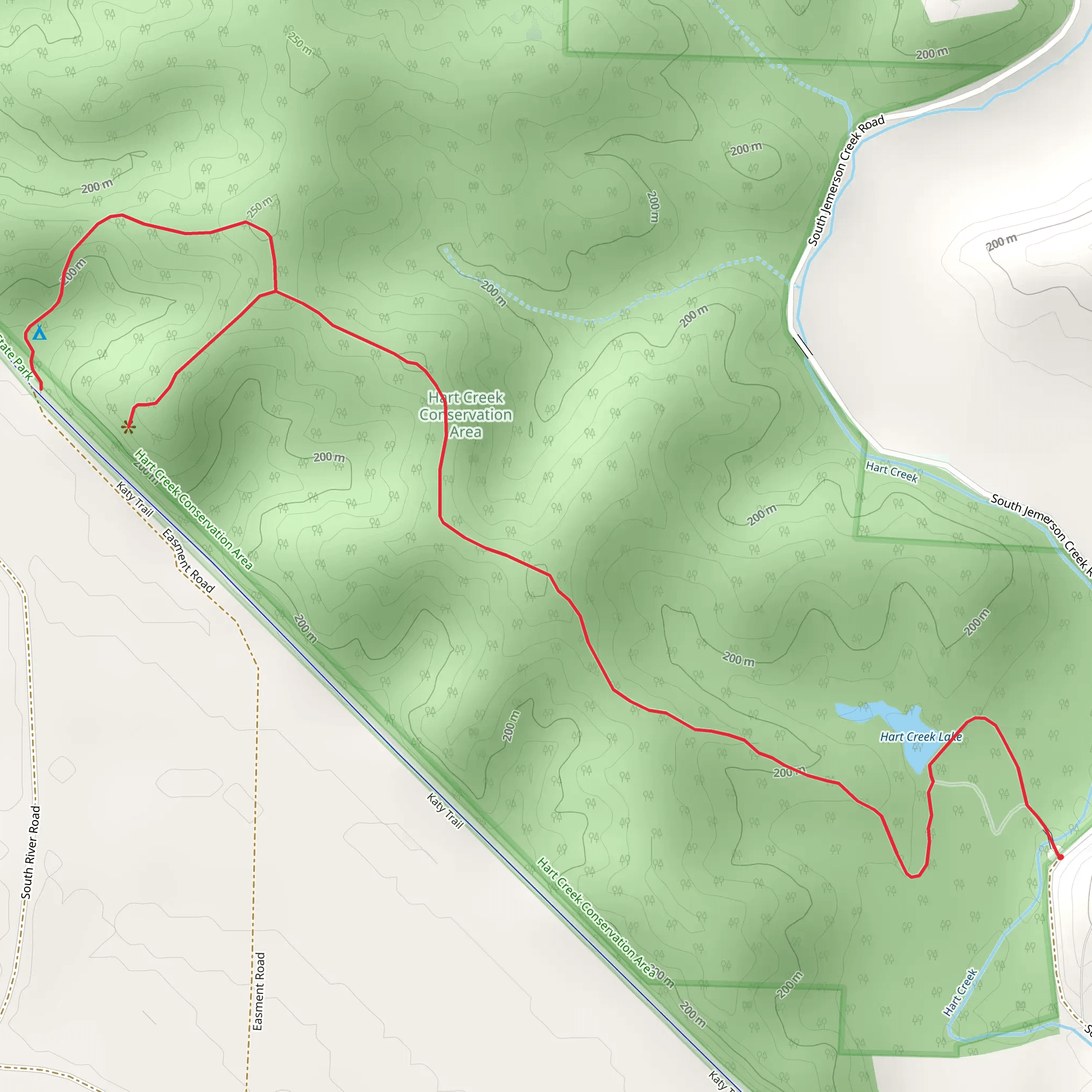 Missouri River Overlook from South Hart Creek Road mobile static map