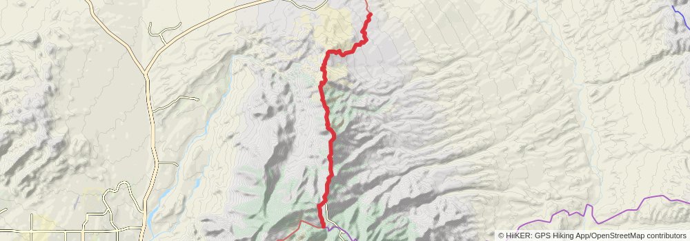 Arizona Trail stage 19 Map