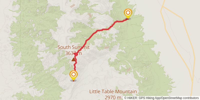 American Discovery Trail - Nevada stage 21 Map