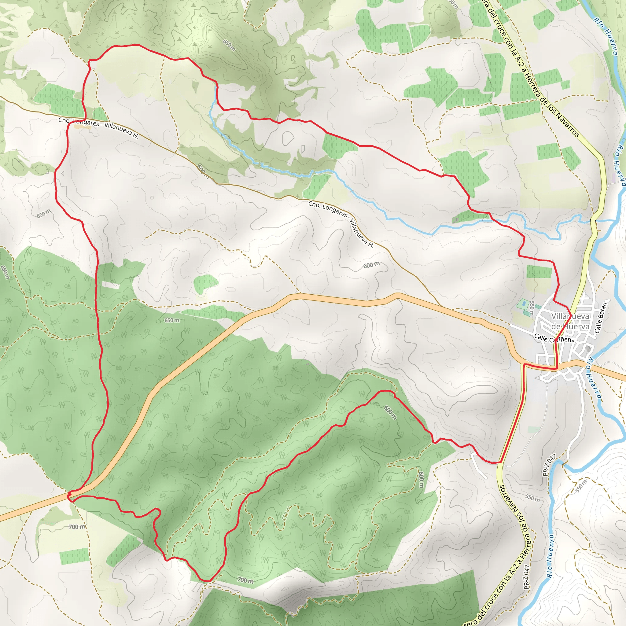 Villanueva de Huerva PR Z 143 mobile static map