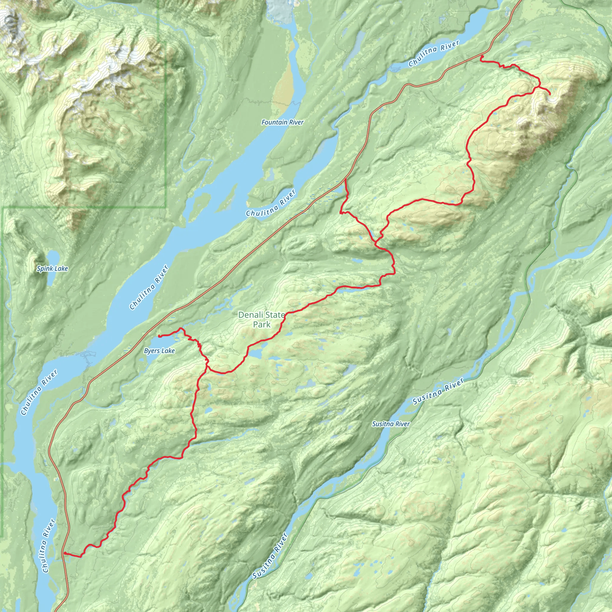 Kesugi Ridge mobile static map