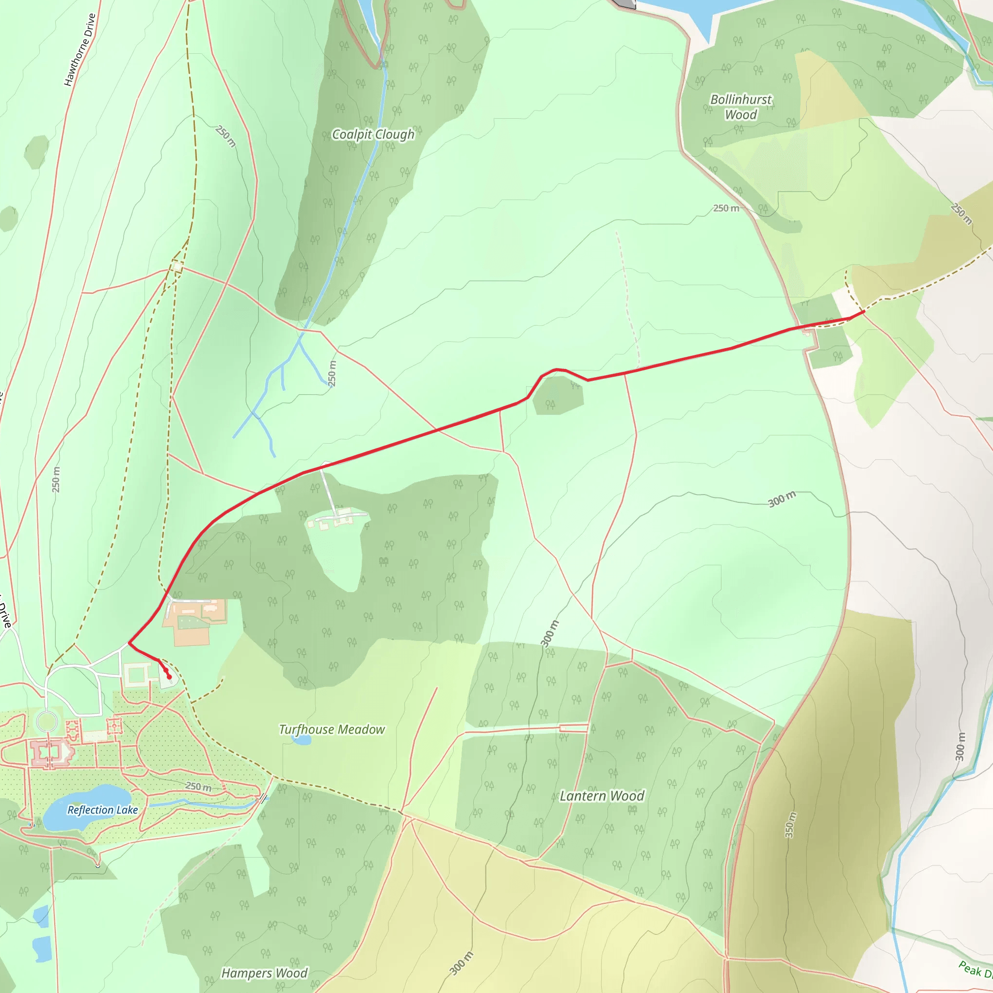 Lyme Park Walk mobile static map