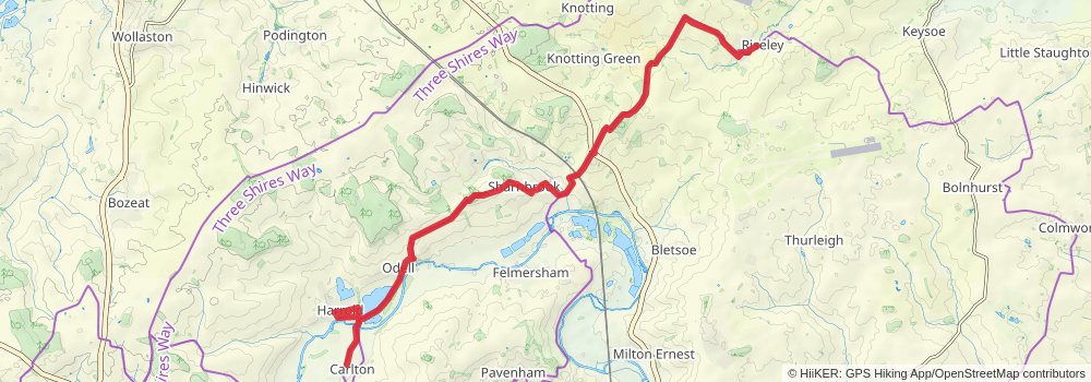 North Bedfordshire Heritage Trail stage 2 Map