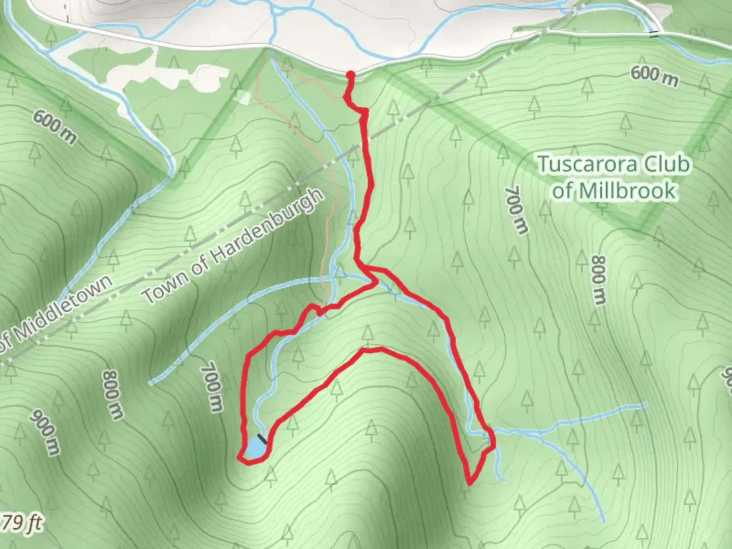 An image depicting the trail Beaver Pond Kelly Hollow Cross-Country Loop Trail and its surrounding area.