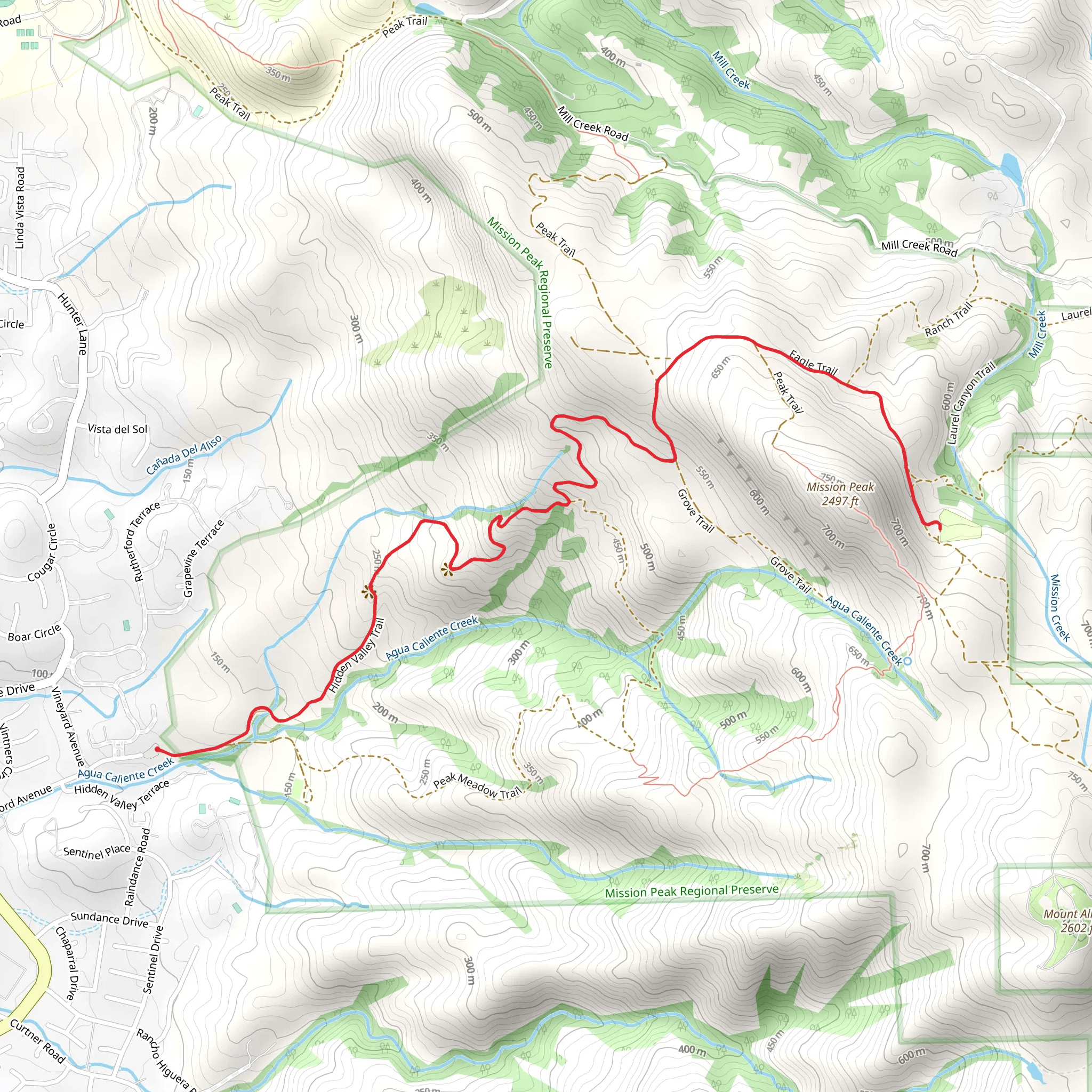 Eagle Spring Backpack Camp mobile static map