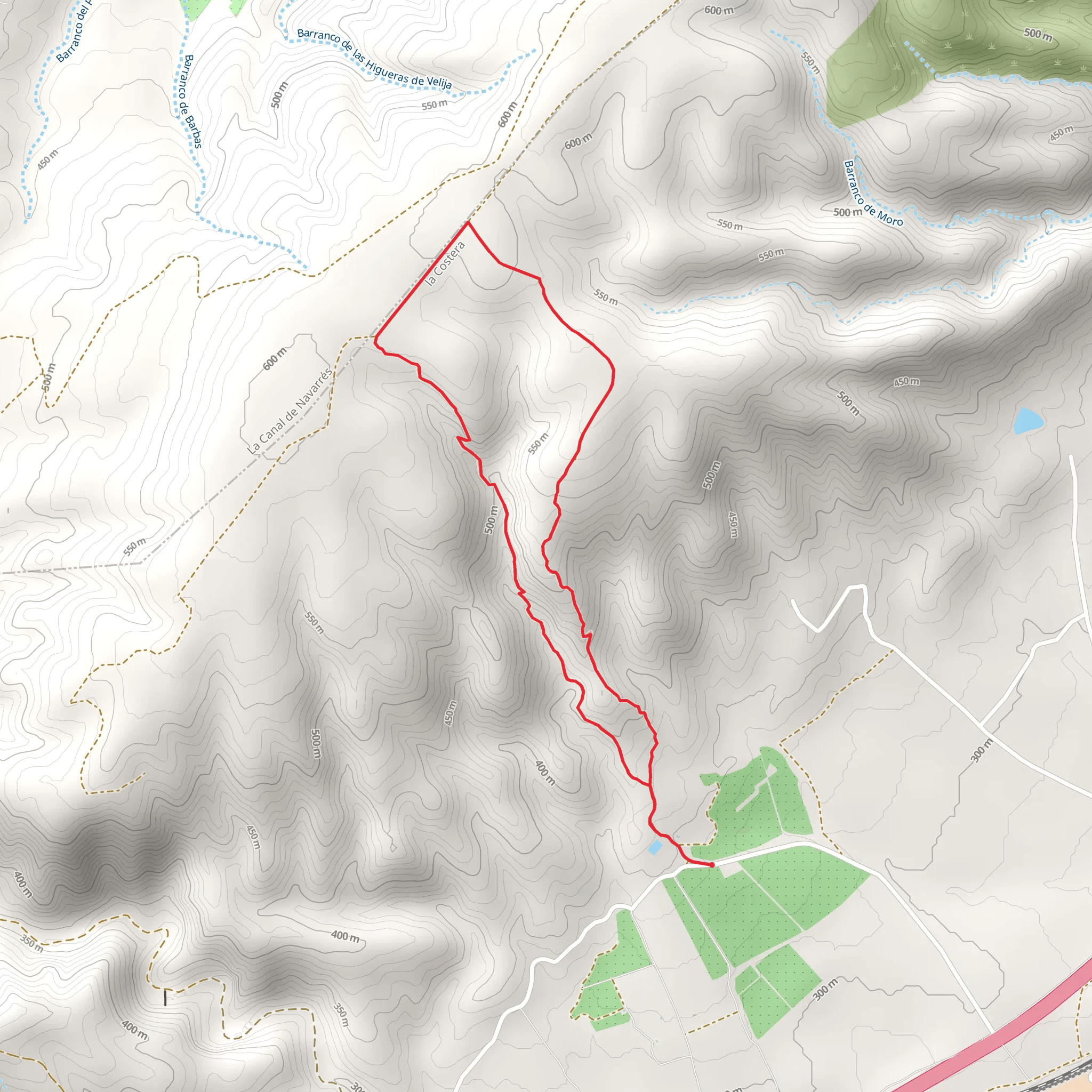 Barranc els Molars PR CV 305 mobile static map