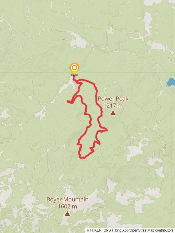 Middle Fork Calispel Trail mobile static map