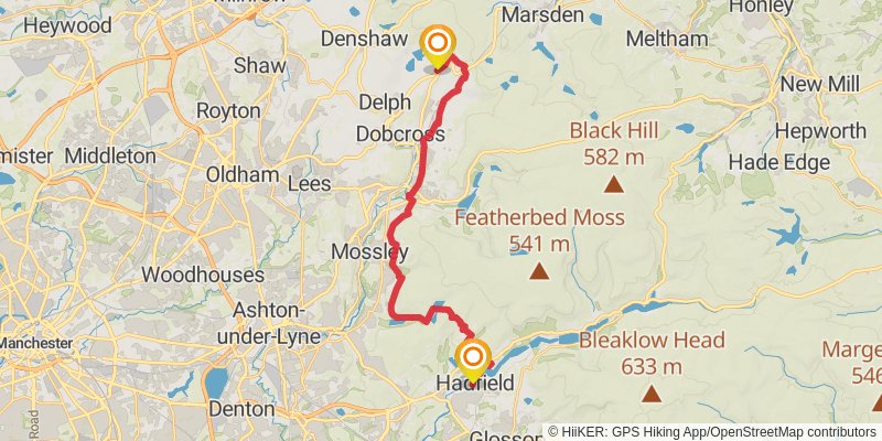Pennine Bridleway stage 4 Map