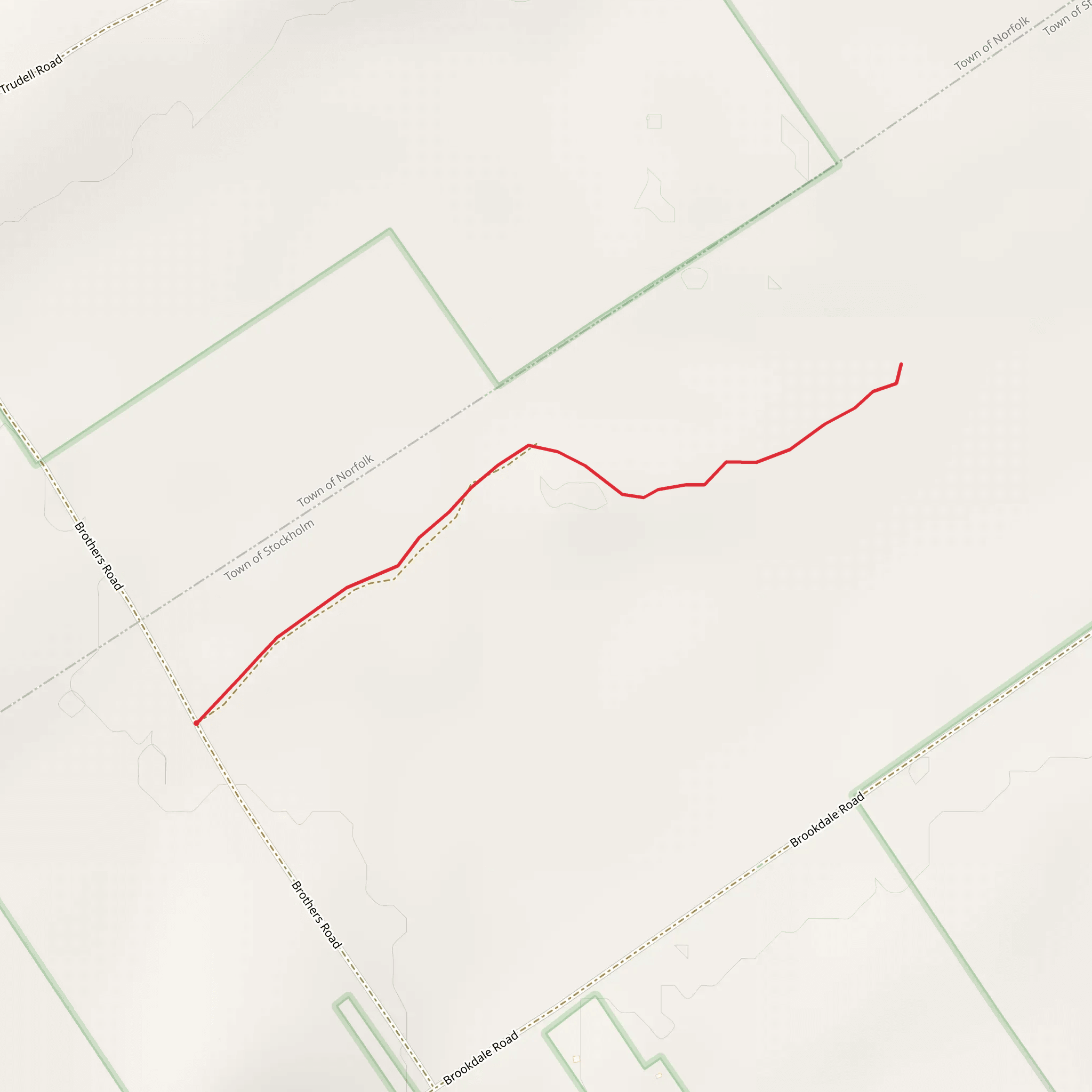 Brothers Road Trail mobile static map