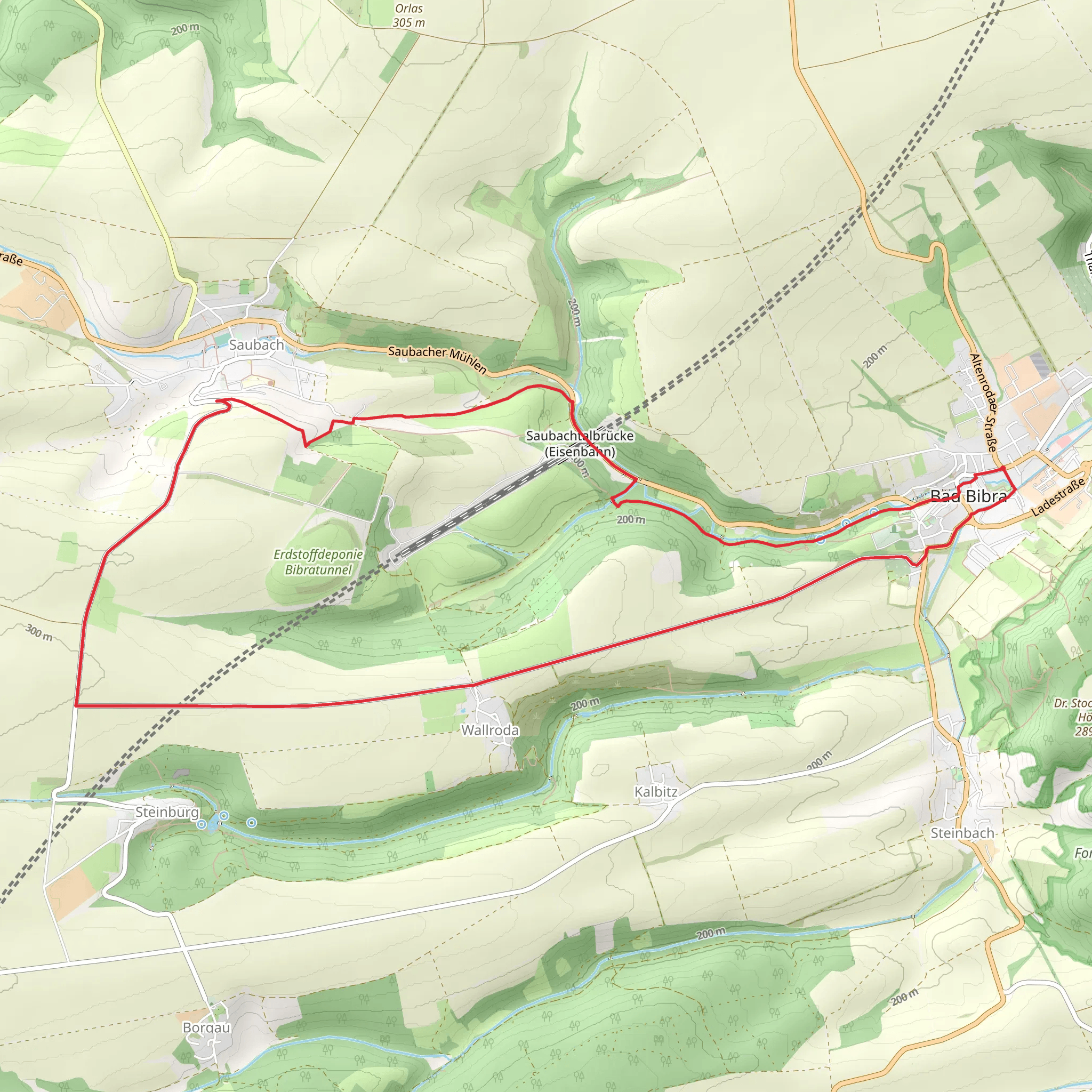 Bad Bibra Loop mobile static map