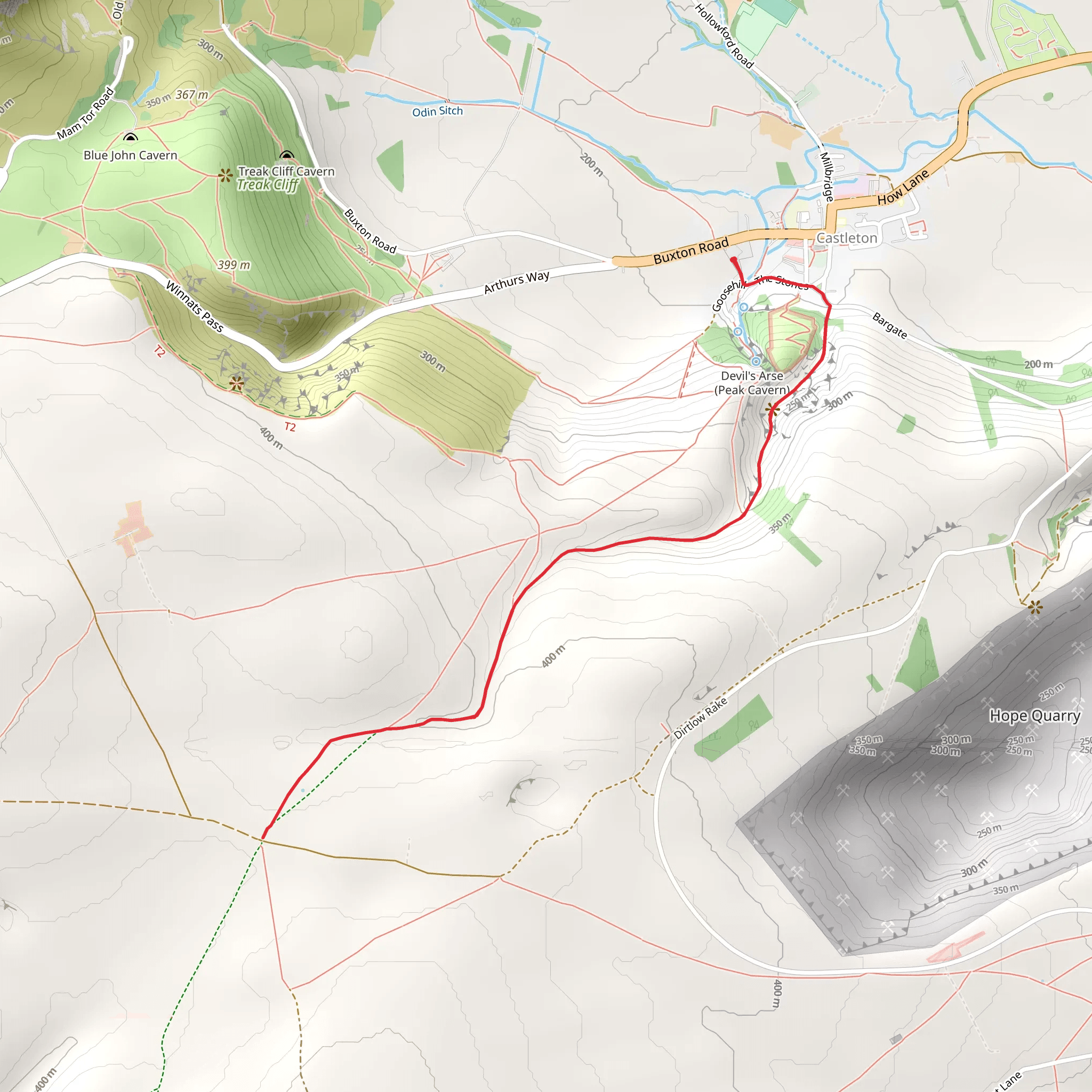 Peak Cavern mobile static map