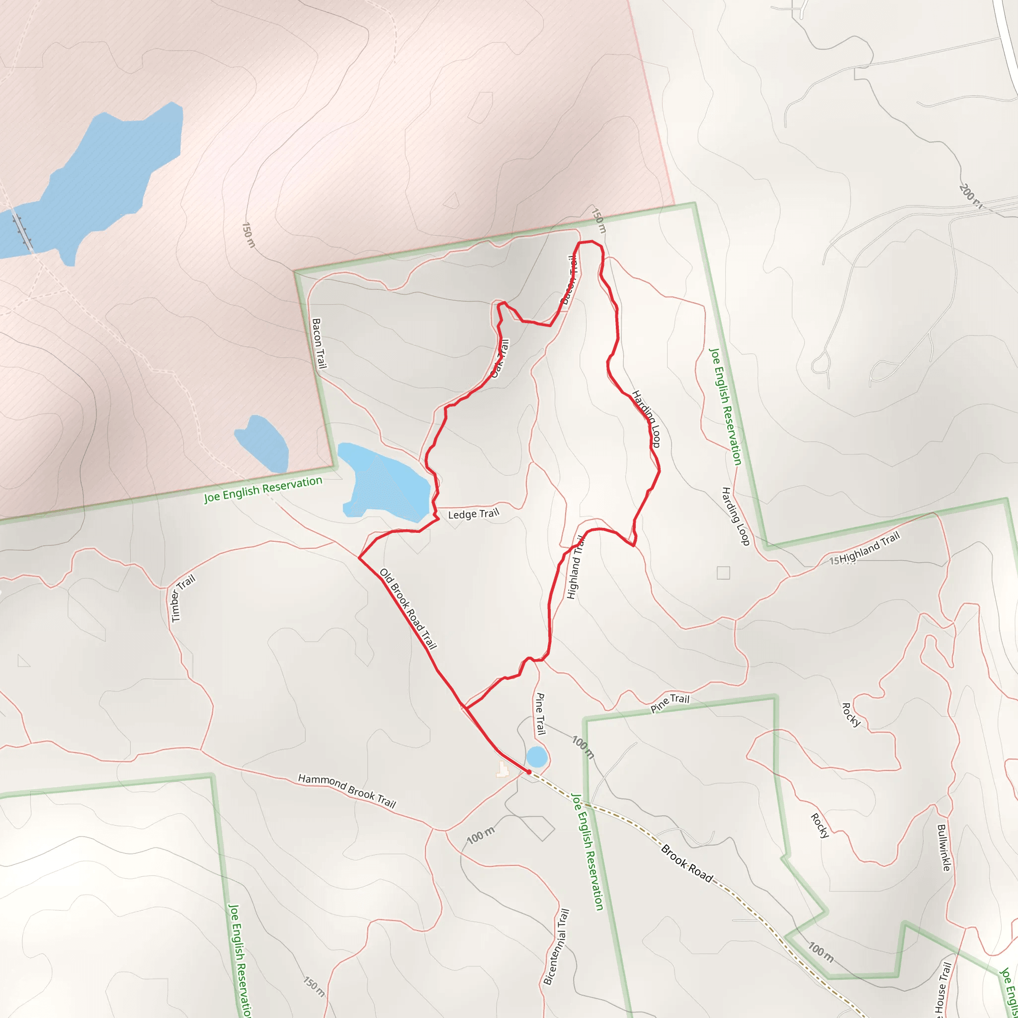 Herb Harding Memorial Forest Loop Trail mobile static map