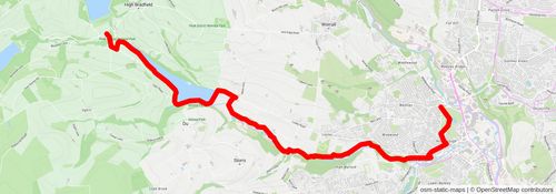 Hillsborough to Bradfield and Loxley Valley stage 2 Map