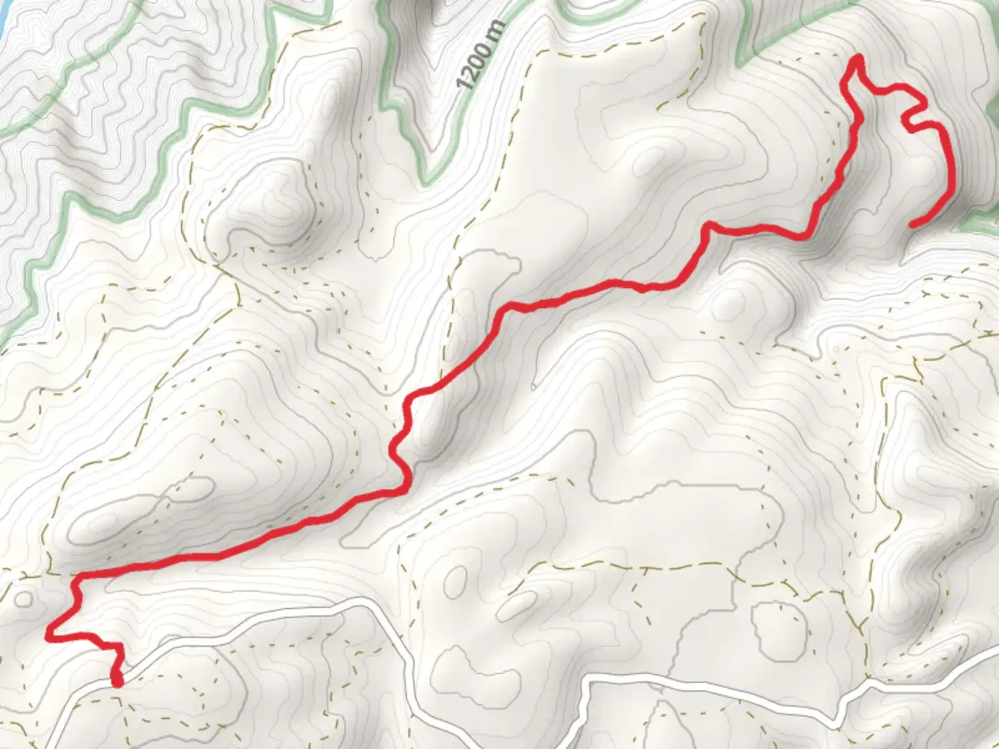 An image depicting the trail Cross Canyon and its surrounding area.