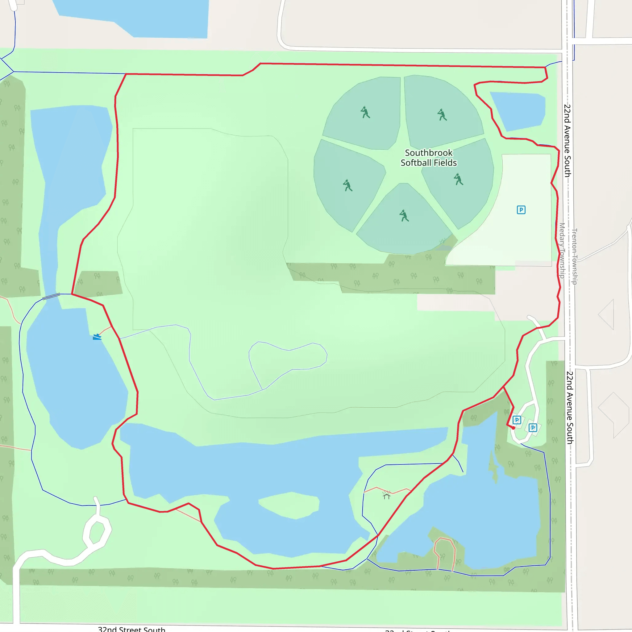 Dakota Nature Park Loop mobile static map