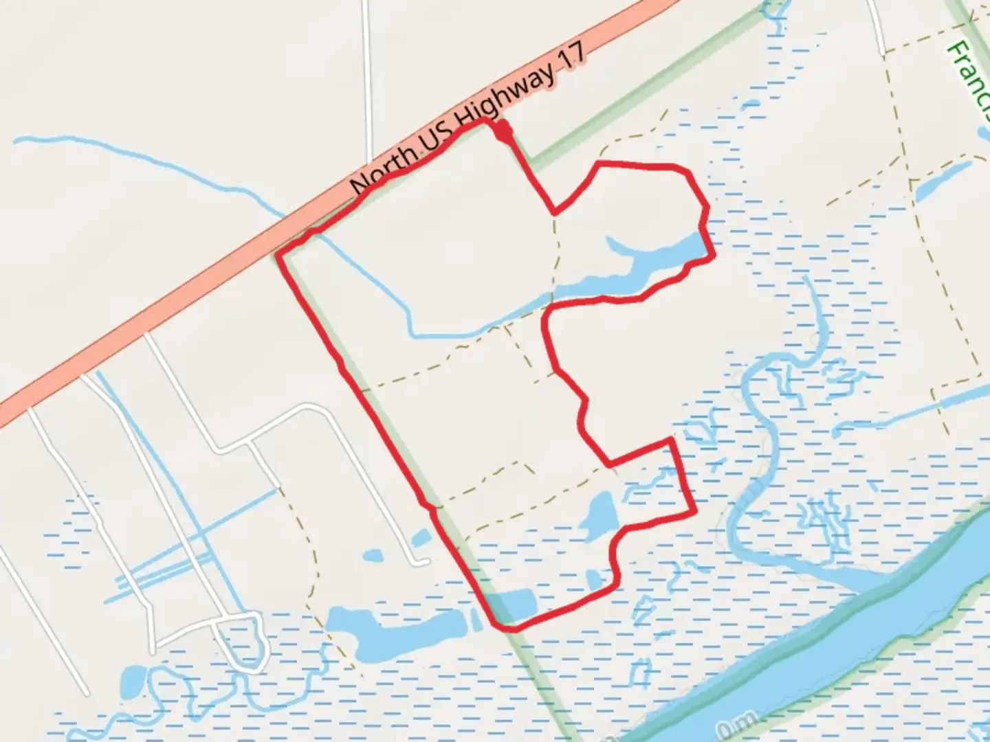 An image depicting the trail South Tibwin Trail and its surrounding area.
