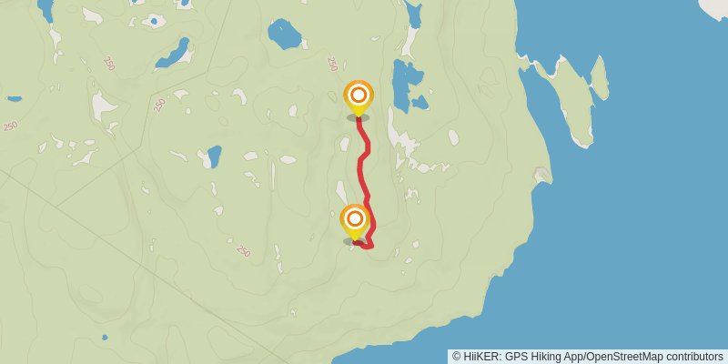 The High Coast Trail alt 5 Map