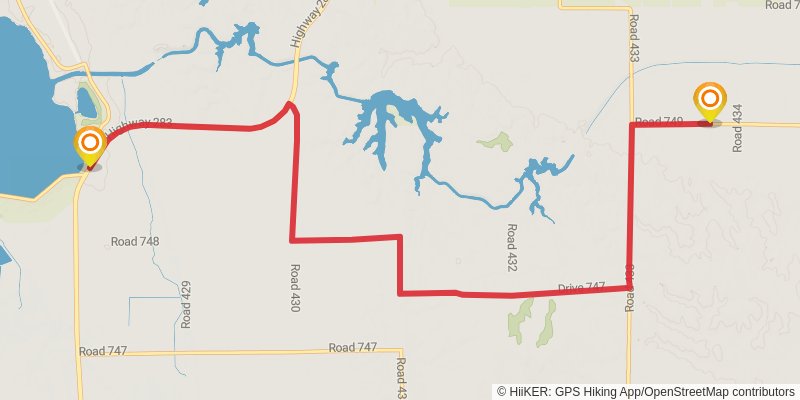 American Discovery Trail North Route stage 189 Map