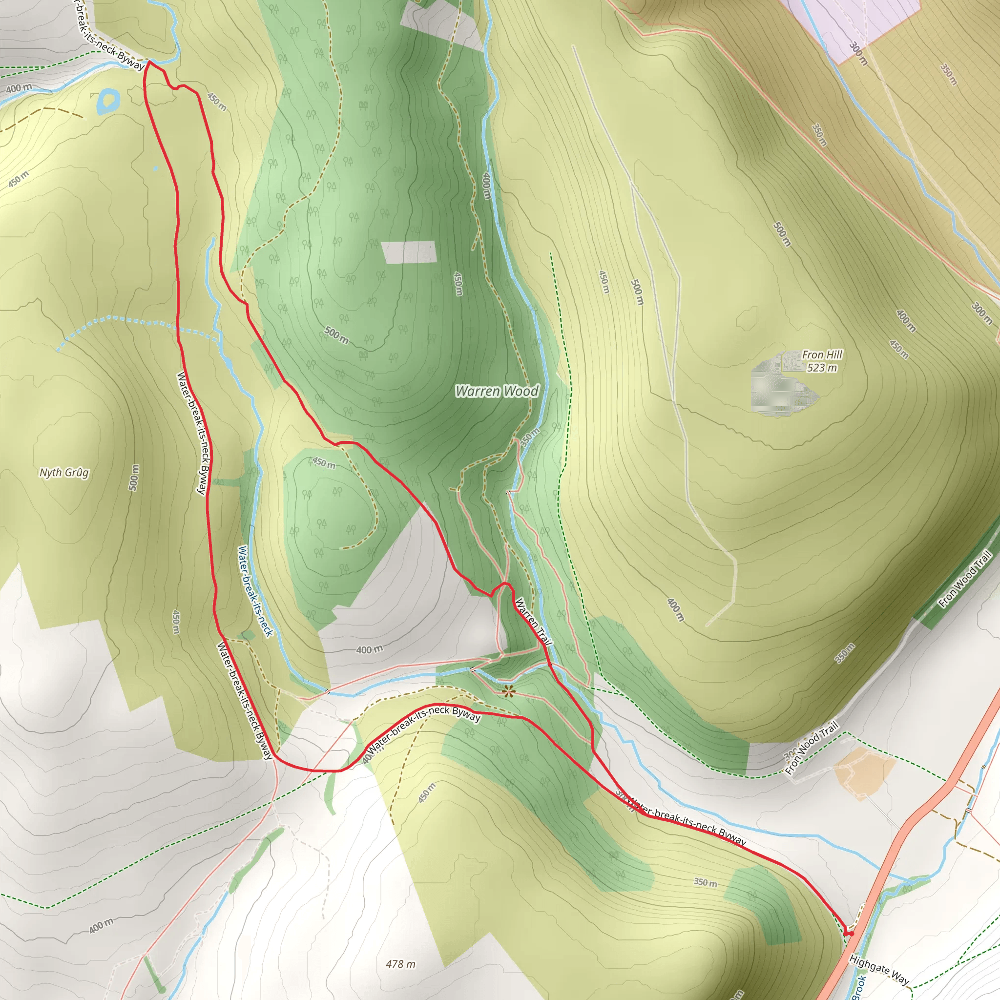 Crinfynydd Loop mobile static map