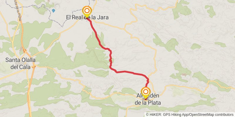 Via de la Plata stage 5 Map