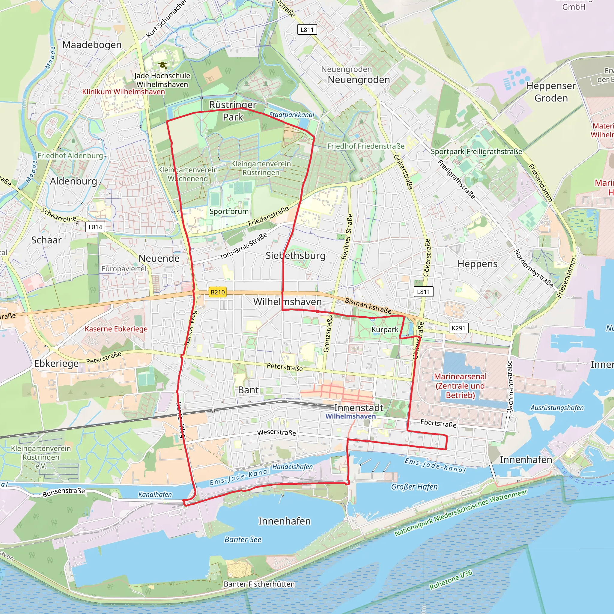 Wilhelmshaven Loop mobile static map