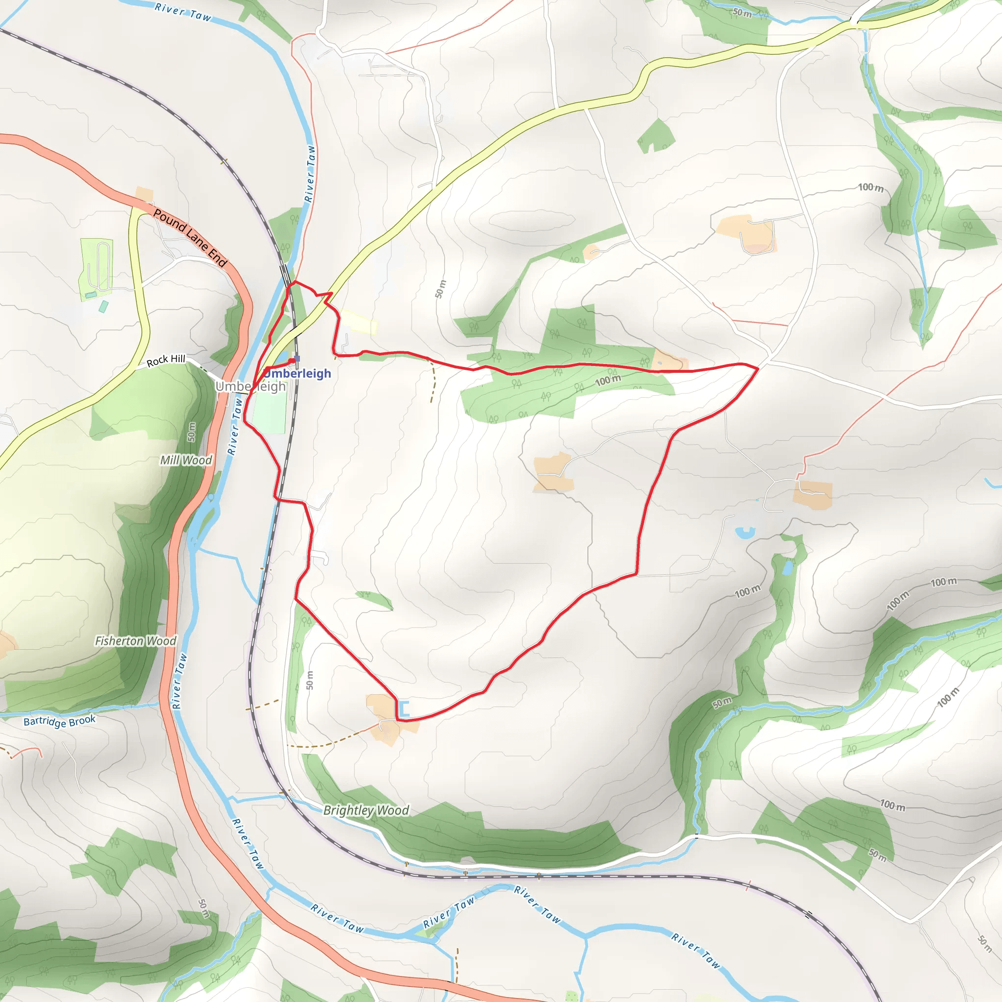 Pitt Wood in Umberleigh mobile static map