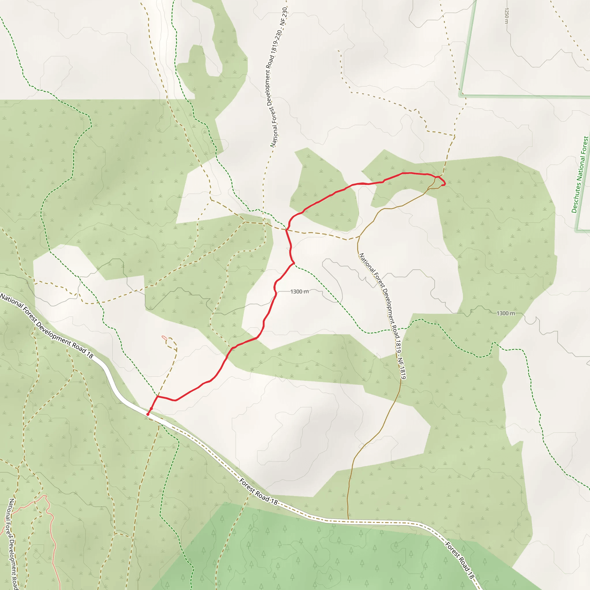 Skeleton Cave via Boyd Cave Trail mobile static map