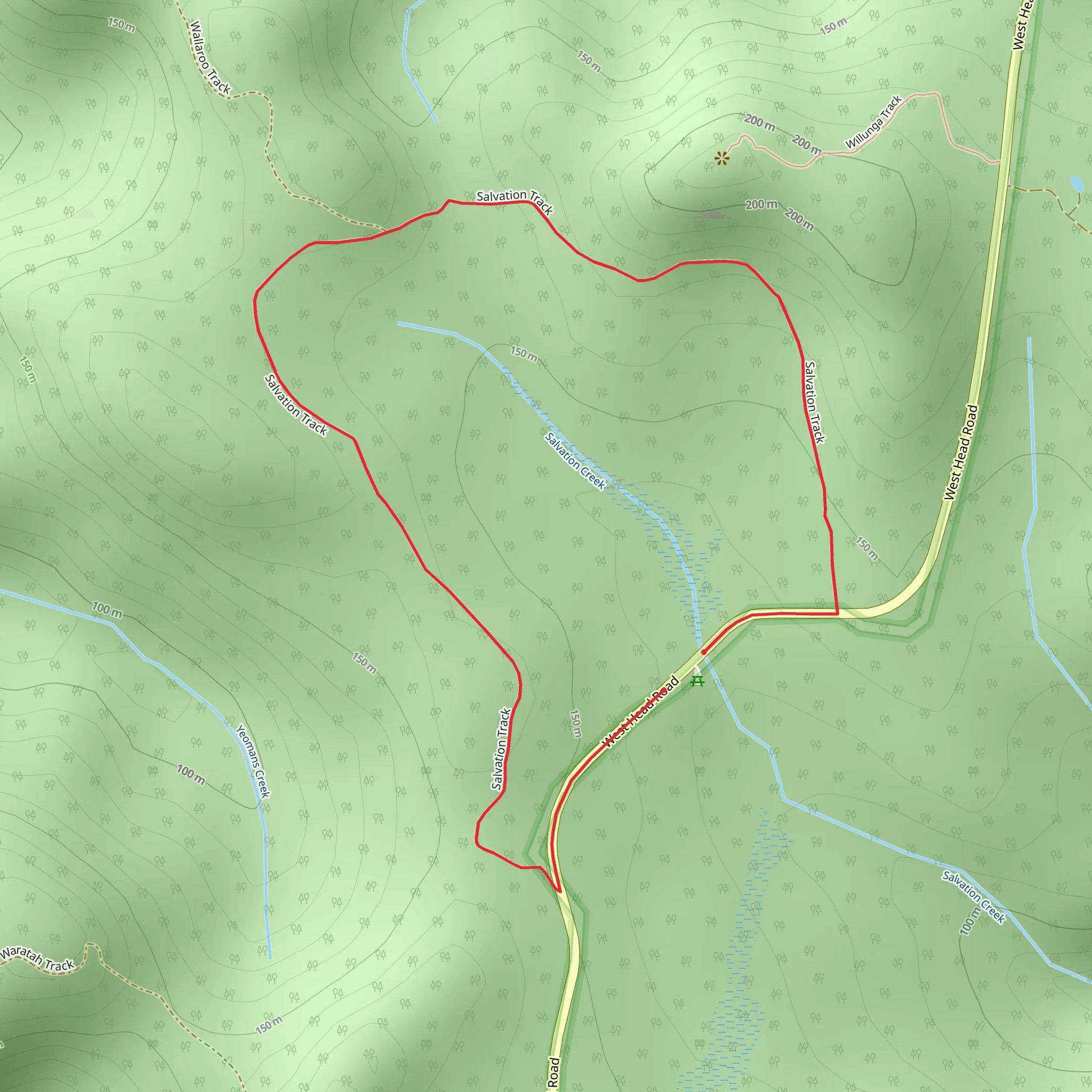 Salvation Loop Trail mobile static map