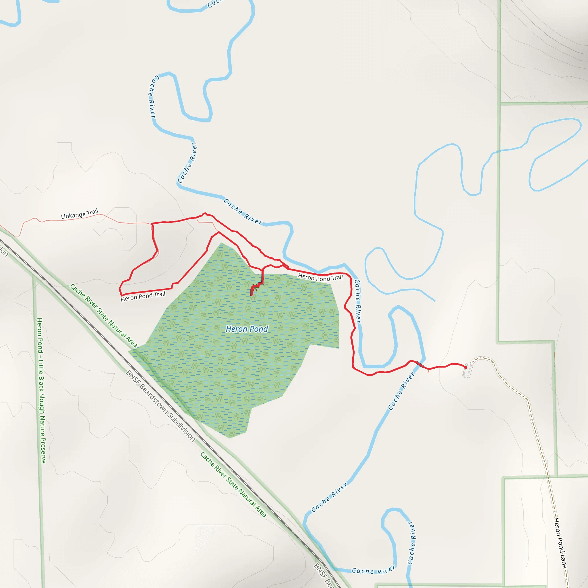 Heron PondTrail mobile static map