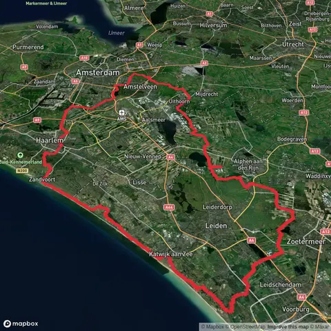 Rijwielpad Zuidduinen, Ganzenhoekweg and Oostvaartpad Loop