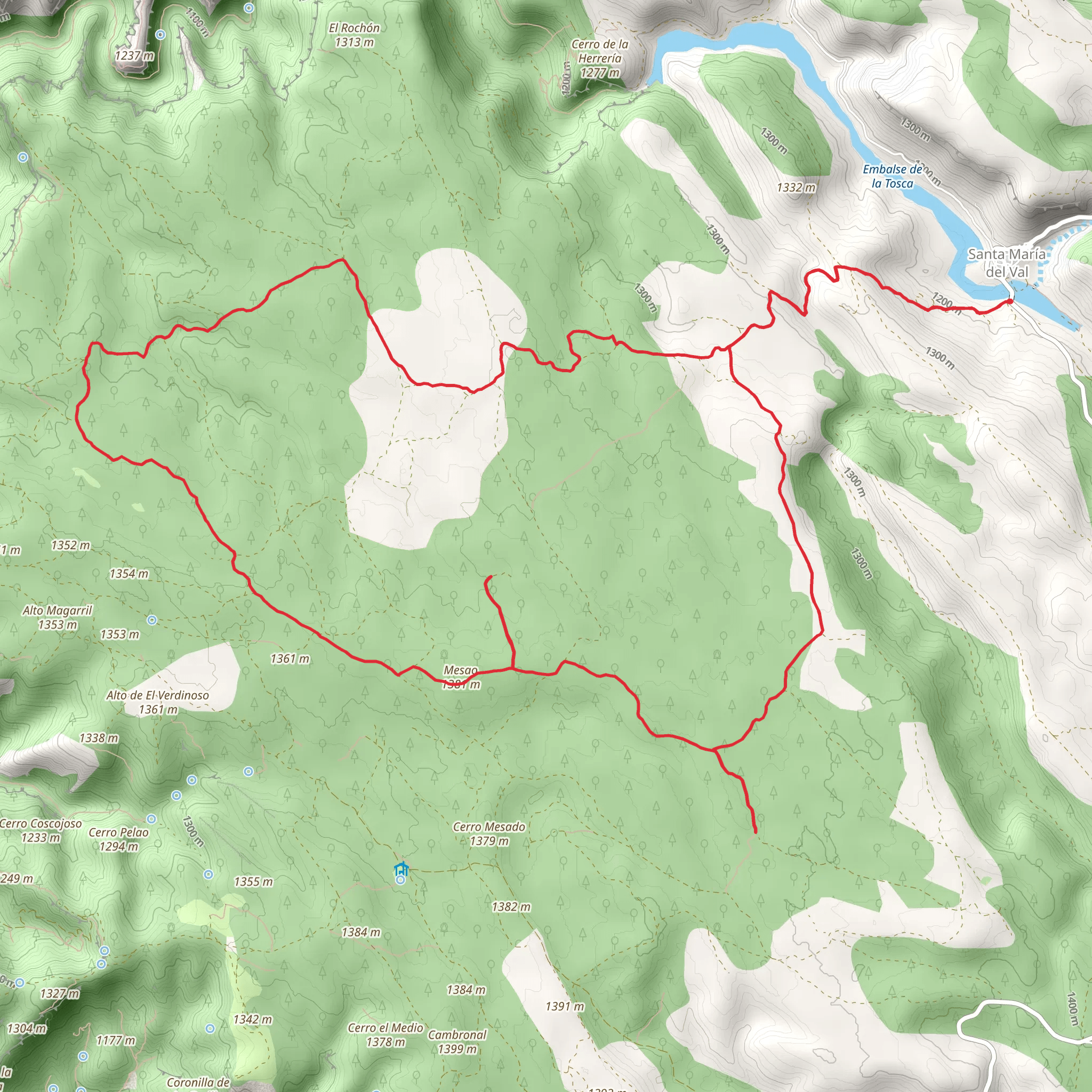 Route of the Chasms PR CU 95 mobile static map