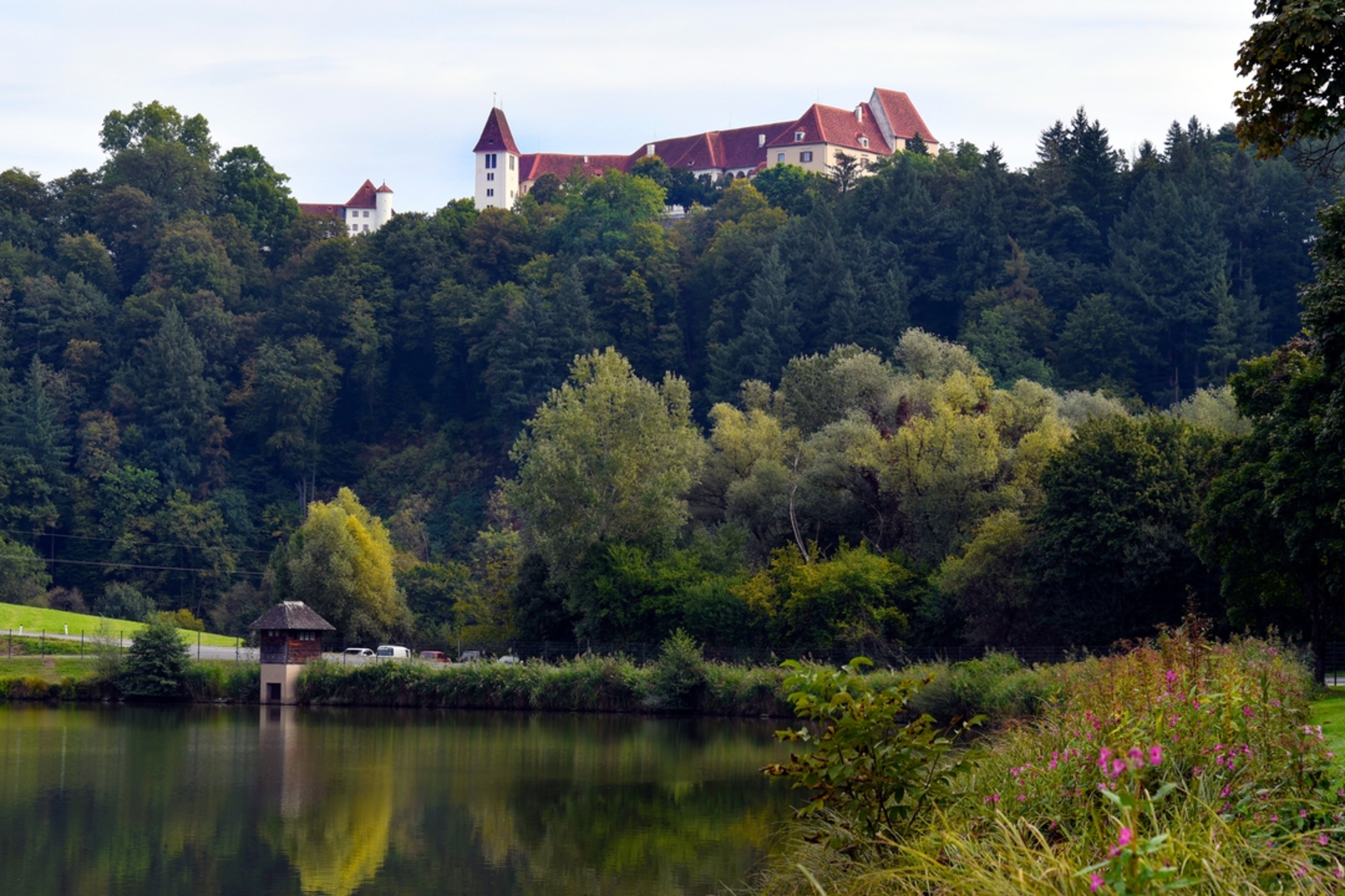 An image depicting the trail Silberberg - Styrian Fruit and Wine Trail and its surrounding area.