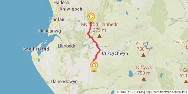 Taith Ardudwy Way stage 2 Map