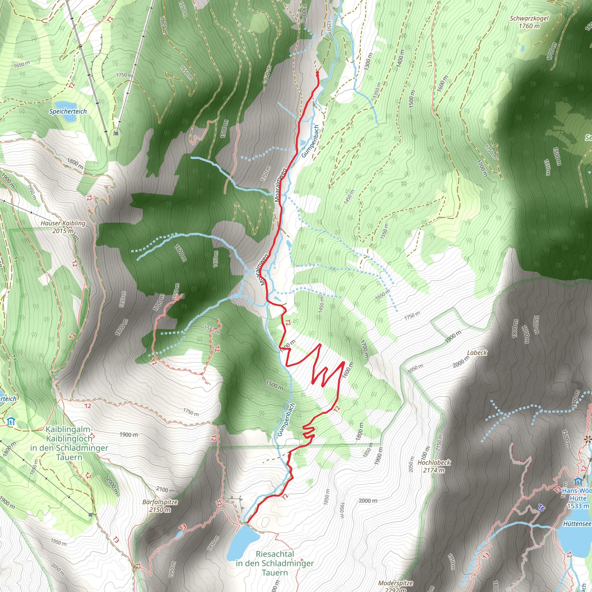 Gumpental - Moaralmsee mobile static map