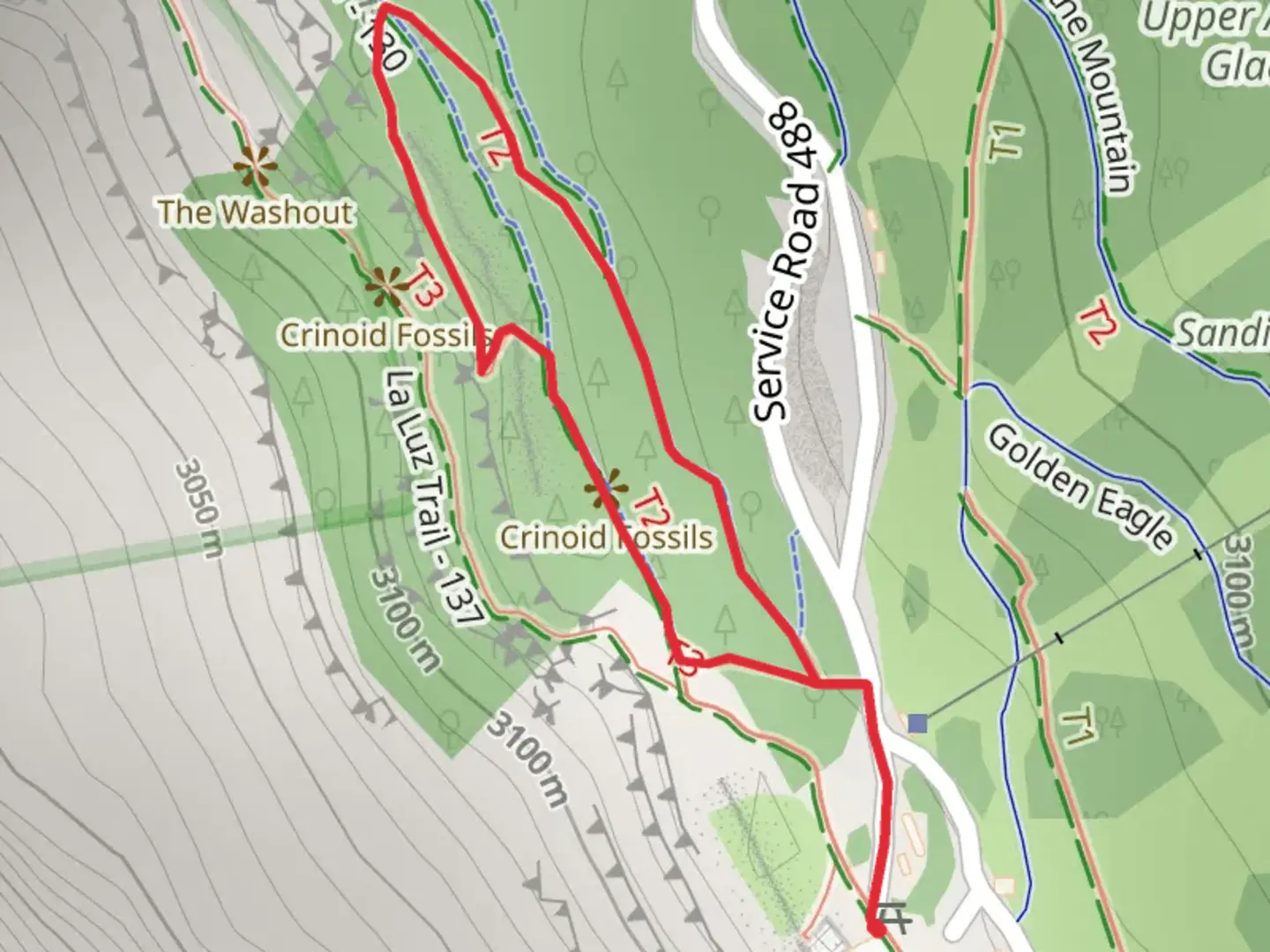 An image depicting the trail South Crest Loop Trail and its surrounding area.