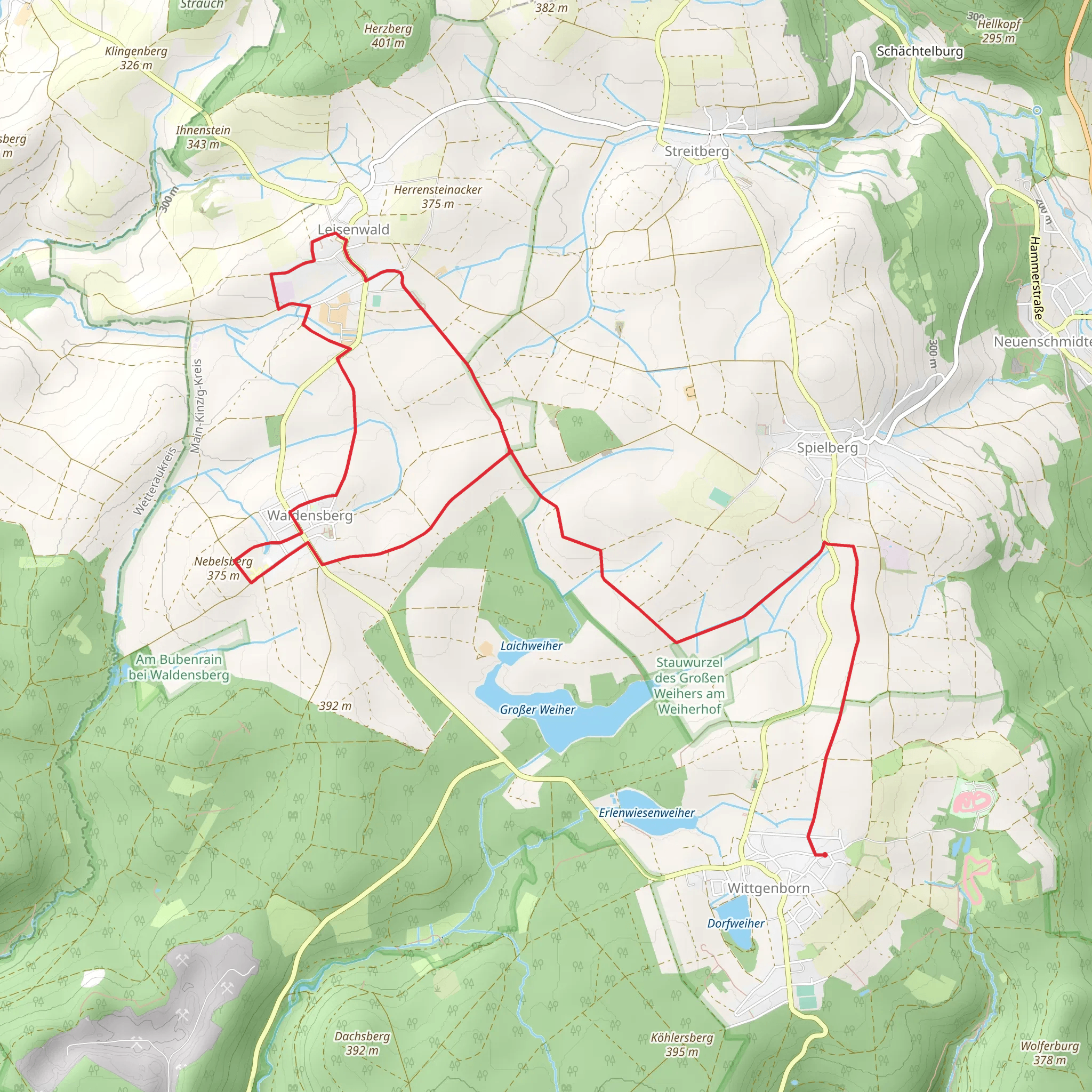 Waechtersbach - Kulturwanderweg Route mobile static map
