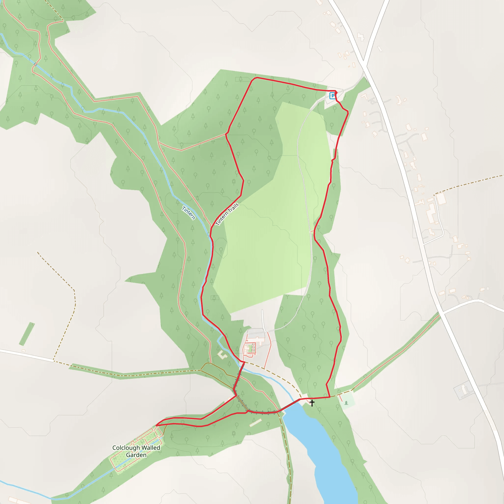 Marie Biddulph Colclough Trail mobile static map