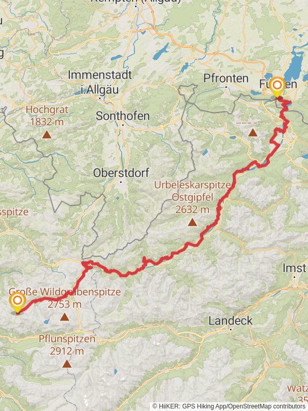 Lechweg mobile static map