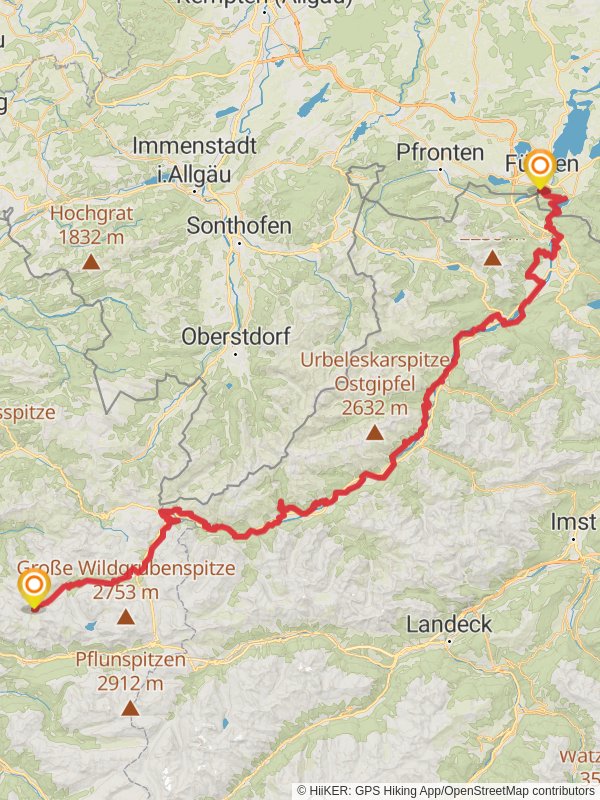 Lechweg mobile static map