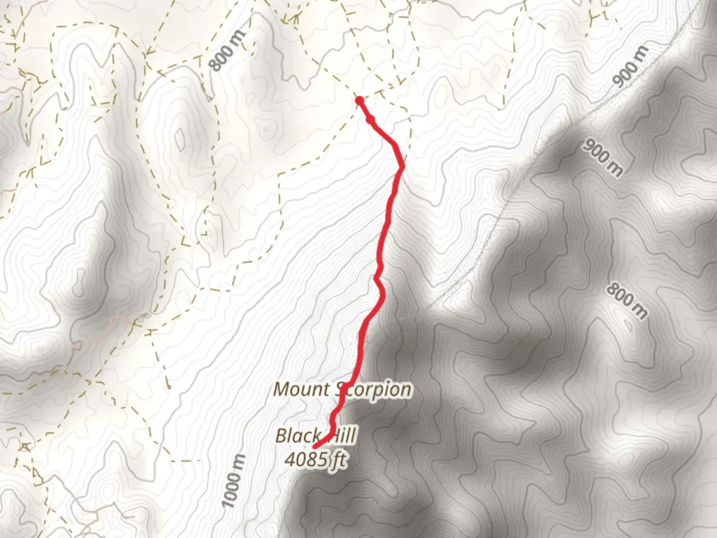 An image depicting the trail Black Hill and its surrounding area.
