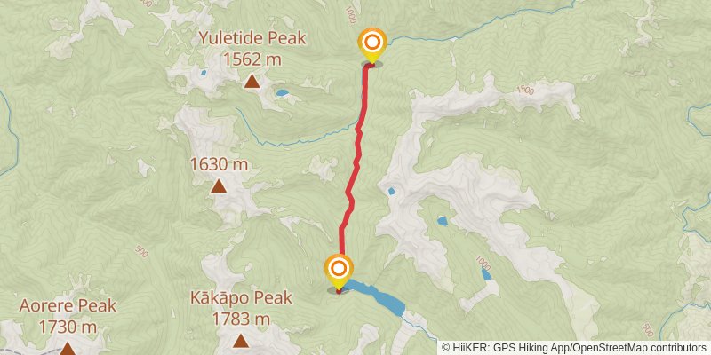 Anatoki and Waingaro Track stage 2 Map