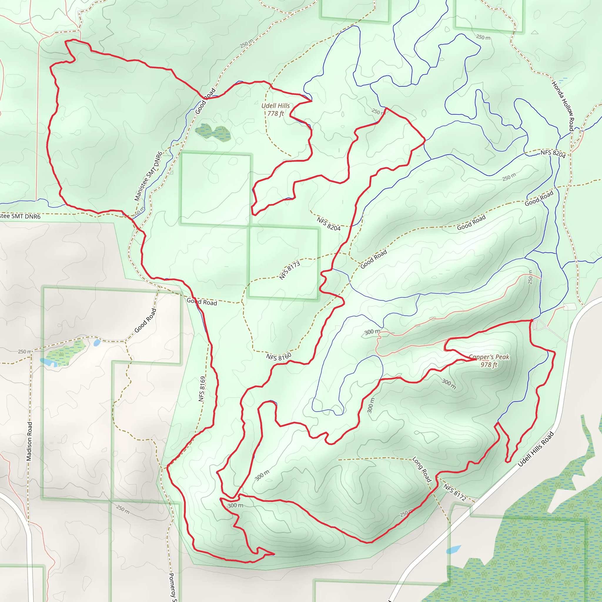 Bullwacker and Catamount Loop mobile static map