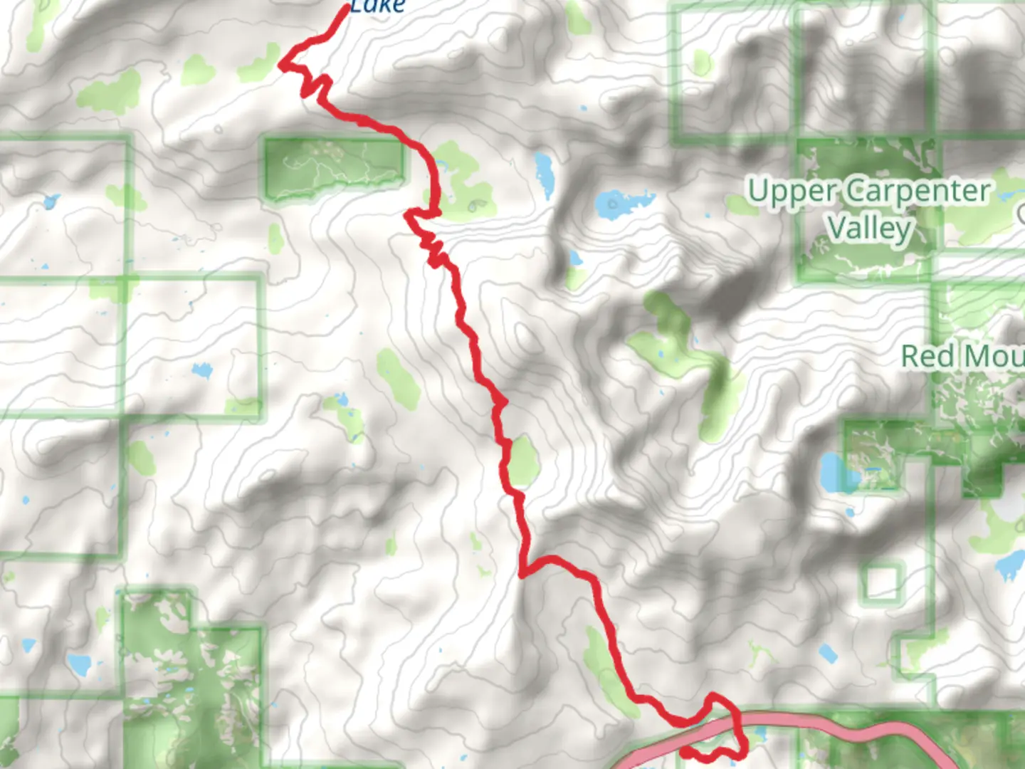 An image depicting the trail White Rock Lake via PCT and its surrounding area.