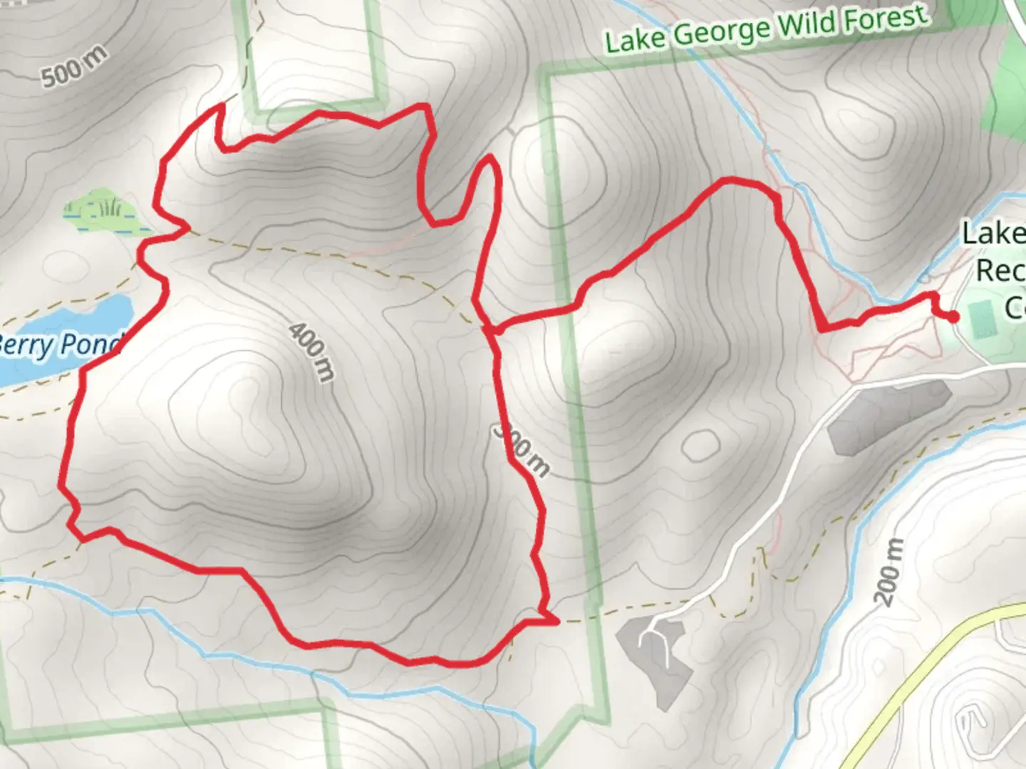 An image depicting the trail Berry Pond Loop Trail and its surrounding area.