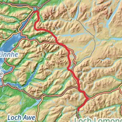 West Highland Way 7-Day Moderate Tour (Hillwalk Tours) mobile static map