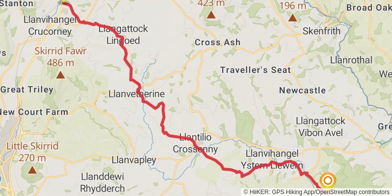 Offa's Dyke Path stage 3 Map